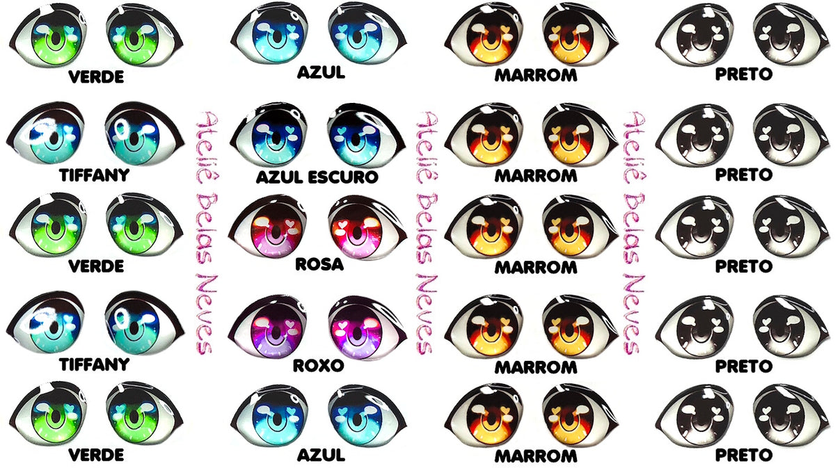 Olhos RESINADOS ABNA1210