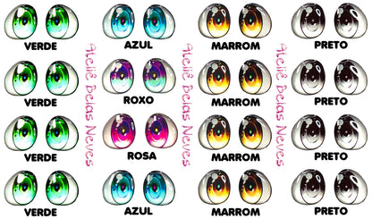 Olhos RESINADOS ABNA1310