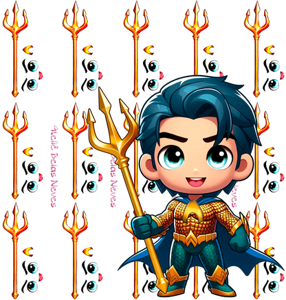 KIT RESINADOS Rostos e elementos AQUAMAN ABNAQUAMANKIT