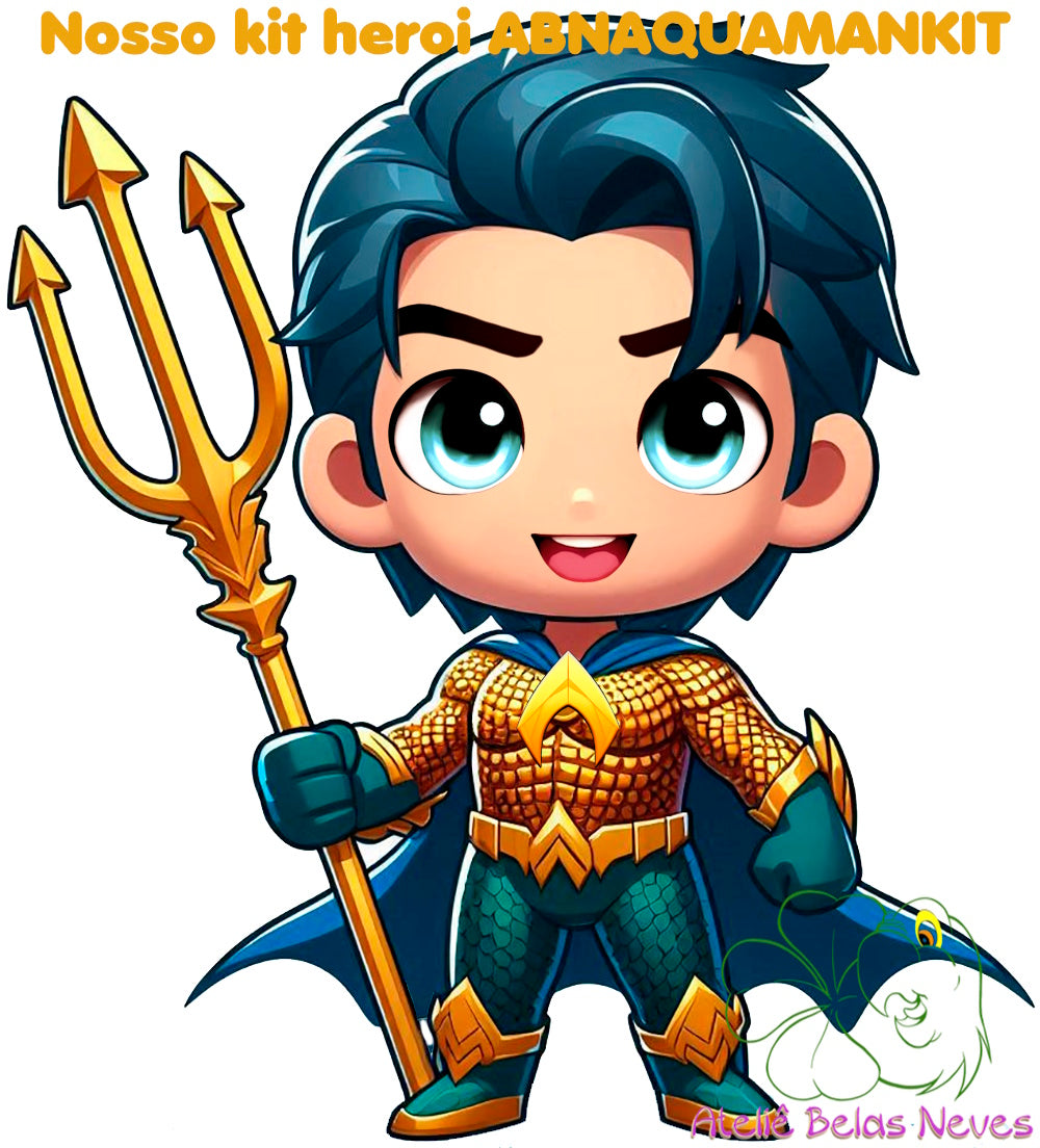KIT RESINADOS Rostos e elementos AQUAMAN ABNAQUAMANKIT