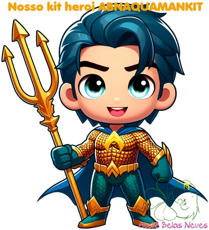KIT RESINADOS Rostos e elementos AQUAMAN ABNAQUAMANKIT
