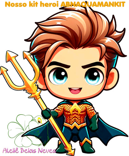 KIT RESINADOS Rostos e elementos AQUAMAN ABNAQUAMANKIT