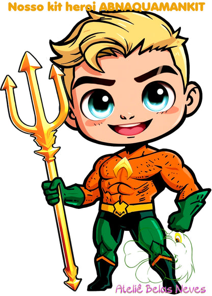 KIT RESINADOS Rostos e elementos AQUAMAN ABNAQUAMANKIT