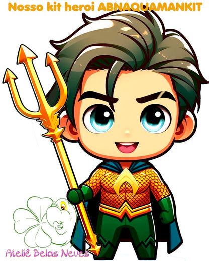 KIT RESINADOS Rostos e elementos AQUAMAN ABNAQUAMANKIT