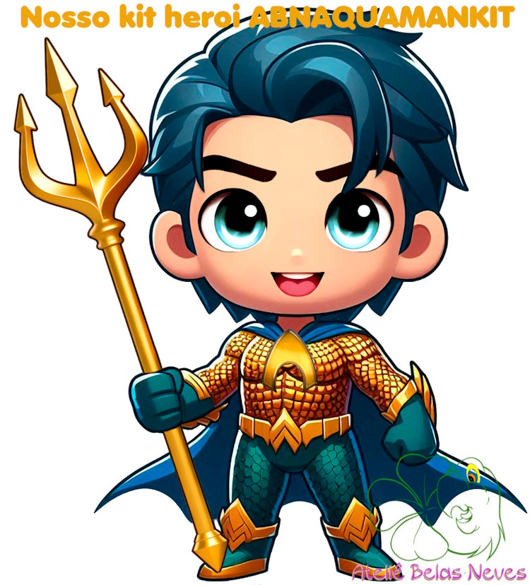 KIT RESINADOS Rostos e elementos AQUAMAN ABNAQUAMANKIT