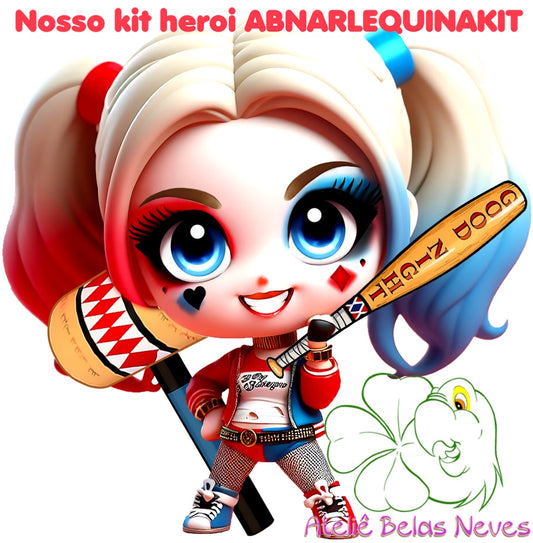 KIT RESINADOS Rostos e elementos ARLEQUINA ABNARLEQUINAKIT