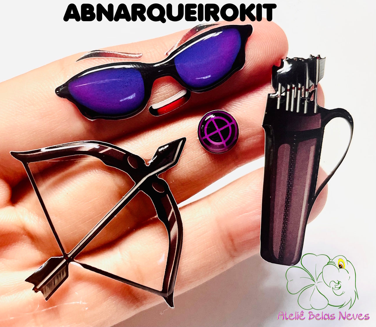 KIT RESINADOS Rostos e elementos ARQUEIRO ABNARQUEIROKIT