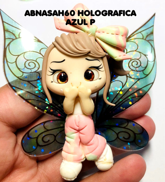Asas HOLOGRAFICAS FADAS ABNASAH60
