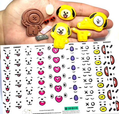 Rostos RESINADOS ABNPBTSROSTOSMASCOTES - MASCOTES BTS