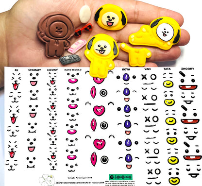 Rostos RESINADOS ABNPBTSROSTOSMASCOTES - MASCOTES BTS