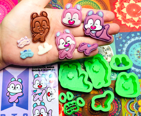 CORTADOR - MARCADOR - ABNCORTADORBTSMANG - MASCOTE MANG ESQUILO