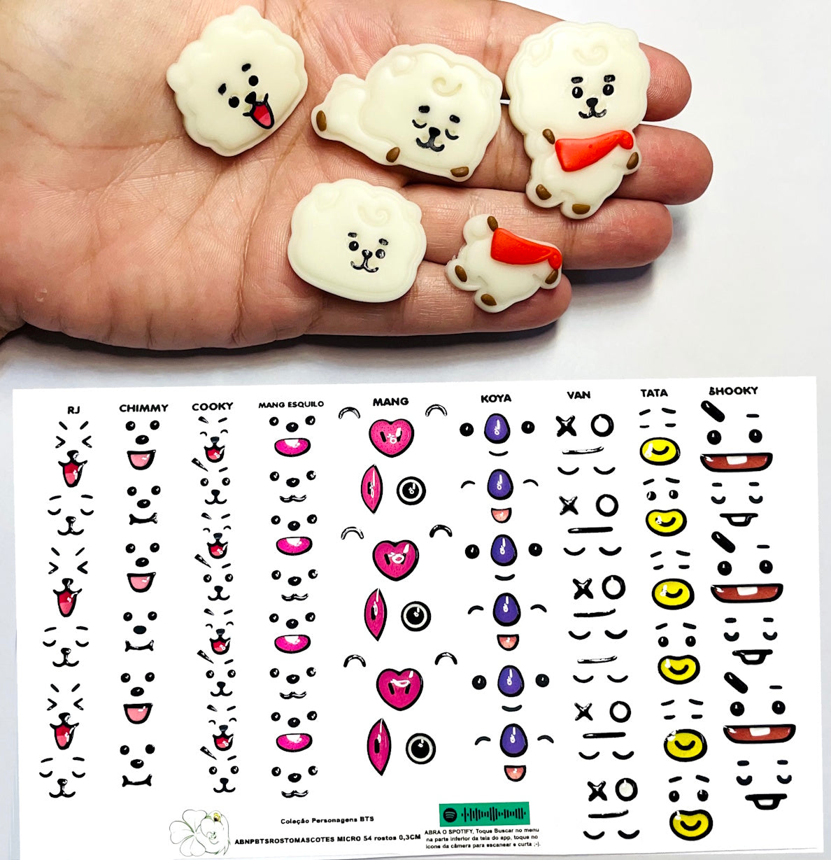 Rostos RESINADOS ABNPBTSROSTOSMASCOTES - MASCOTES BTS