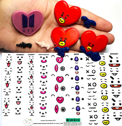 Rostos RESINADOS ABNPBTSROSTOSMASCOTES - MASCOTES BTS