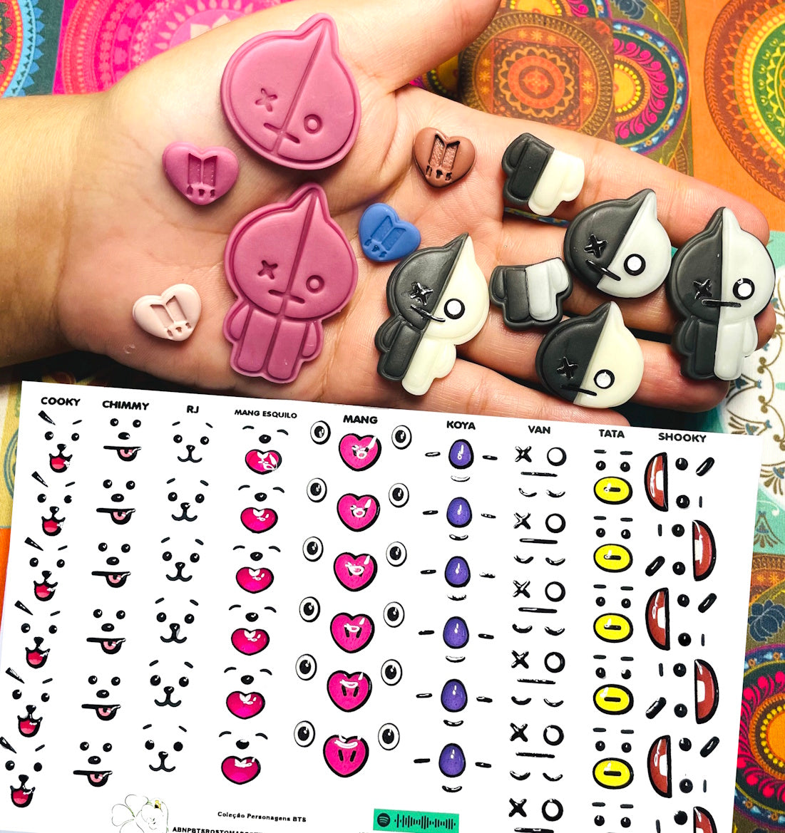 Rostos RESINADOS ABNPBTSROSTOSMASCOTES - MASCOTES BTS