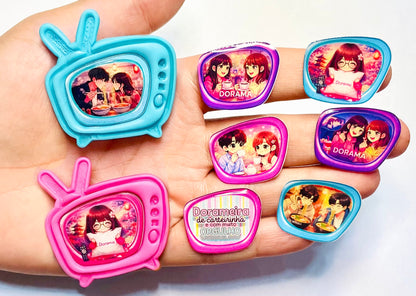 Apliques RESINADOS ABNTELASTVCARTOON - TV CARTOON