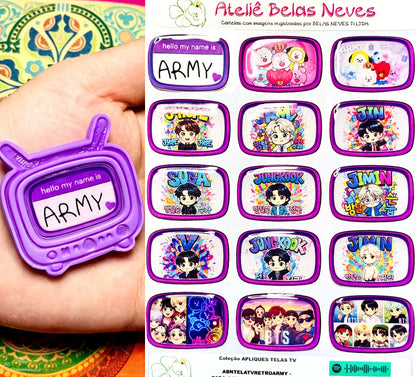 Apliques RESINADOS ABNTELASTVRETRO - TV RETRO