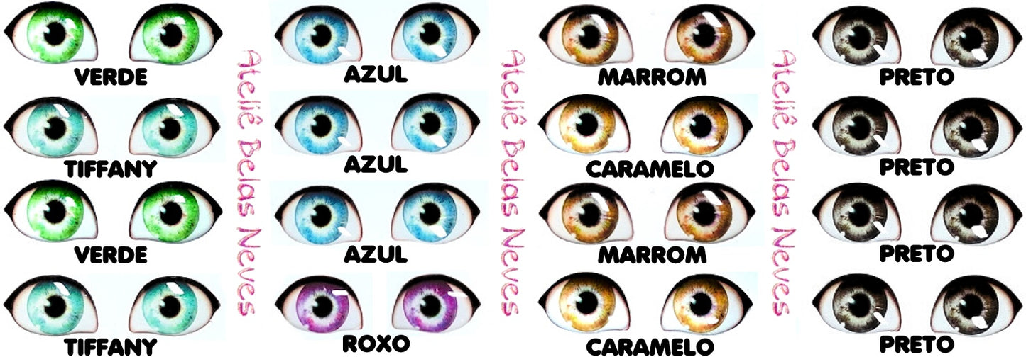 Olhos RESINADOS ABNDOLL1600