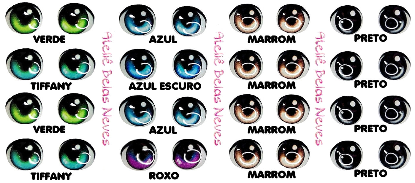 Olhos RESINADOS ABNDOLL200