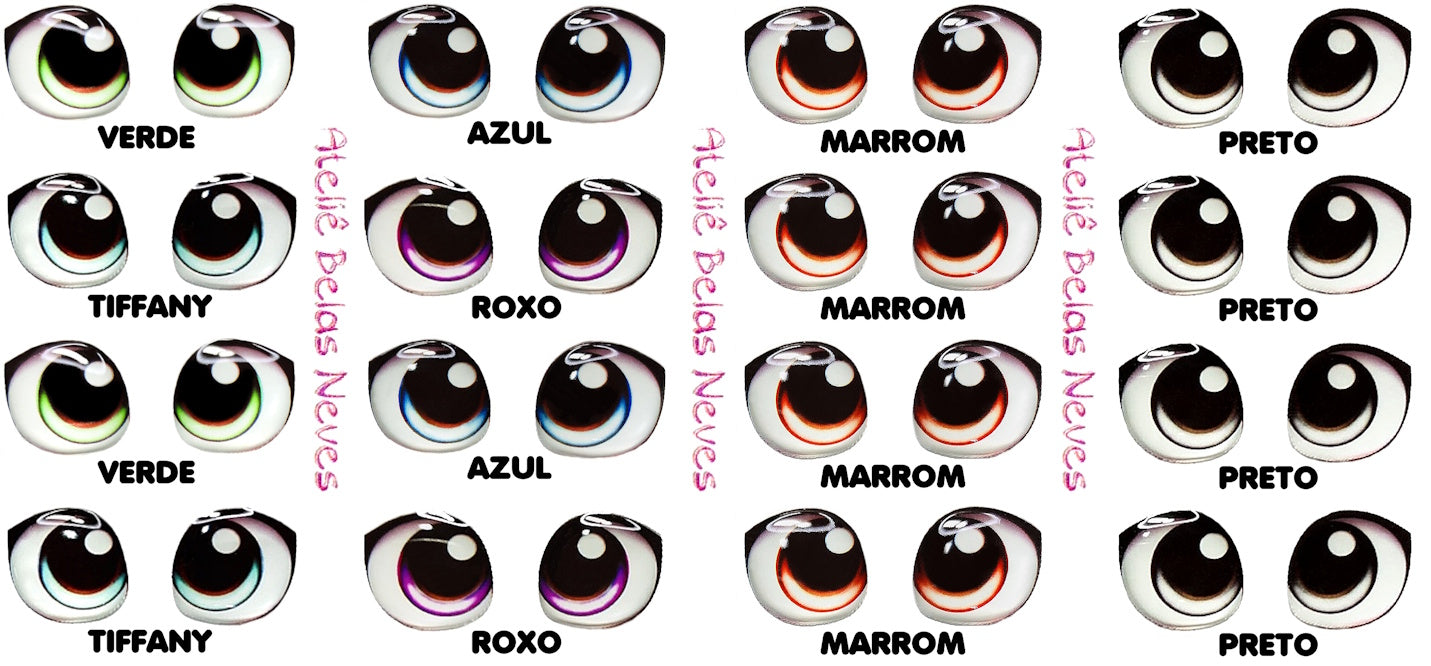 Olhos RESINADOS ABNDOLL2100