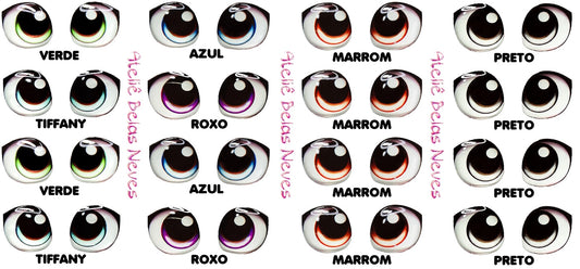 Olhos RESINADOS ABNDOLL2100