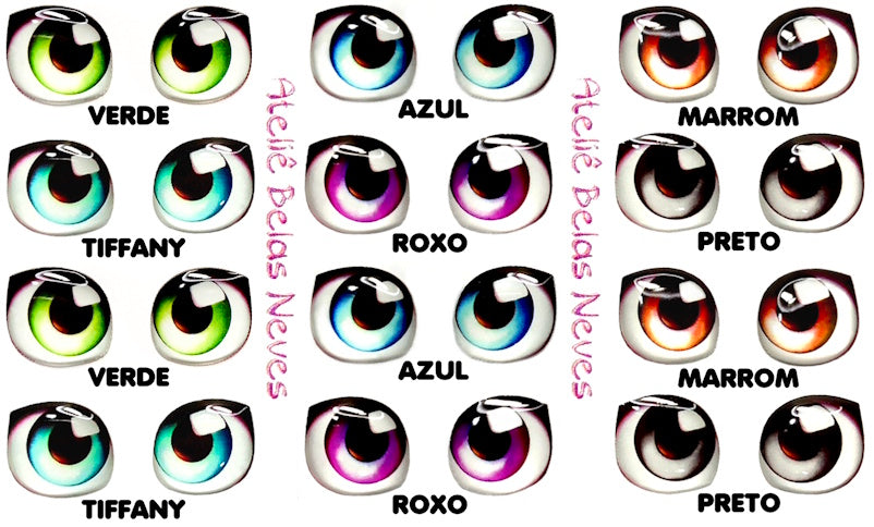 Olhos RESINADOS ABNDOLL2200