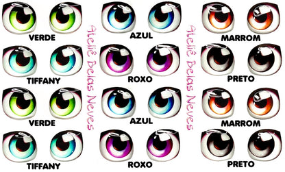 Olhos RESINADOS ABNDOLL2200