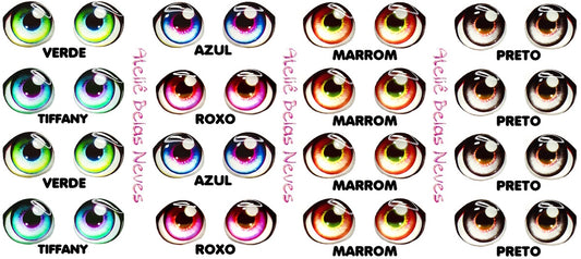 Olhos RESINADOS ABNDOLL2600