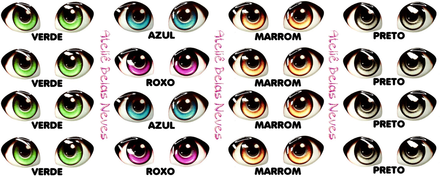 Olhos RESINADOS ABNDOLL2700