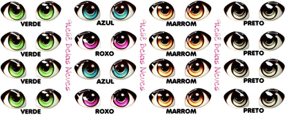 Olhos RESINADOS ABNDOLL2700