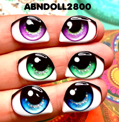 Olhos RESINADOS ABNDOLL2800