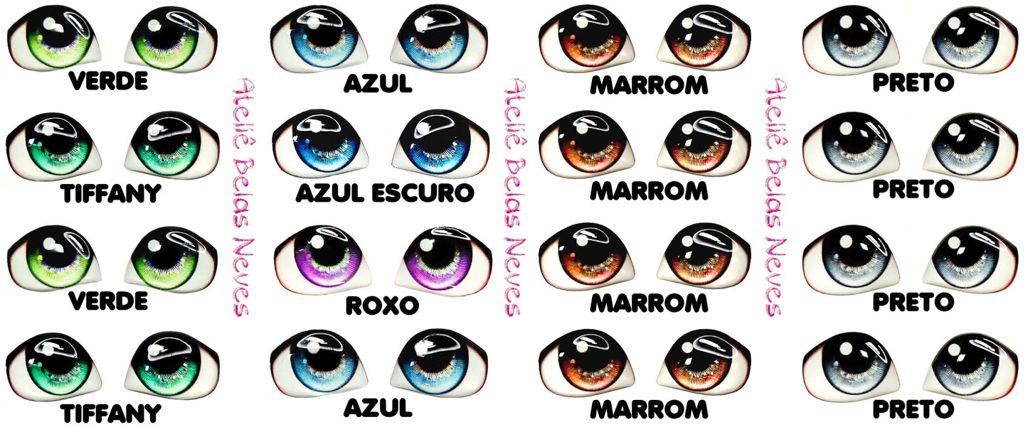 Olhos RESINADOS ABNDOLL2800