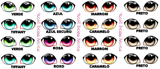 Olhos RESINADOS ABNDOLL2900