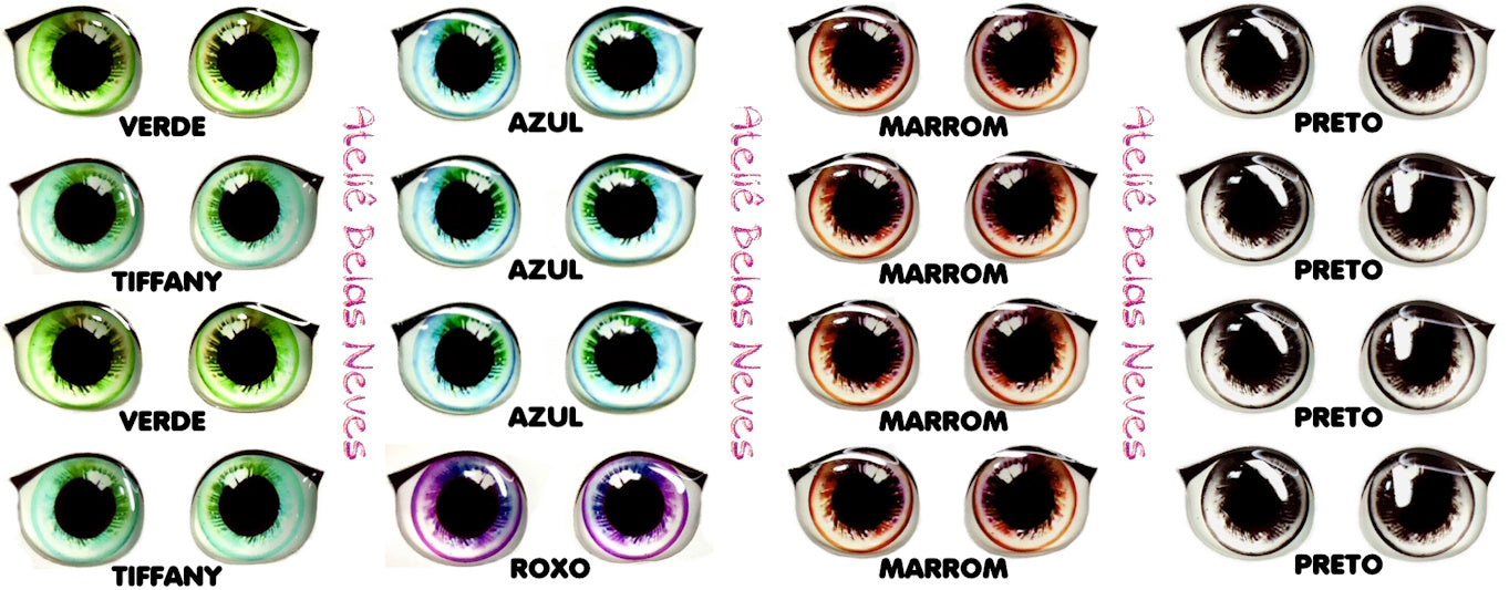 Olhos RESINADOS ABNDOLL600