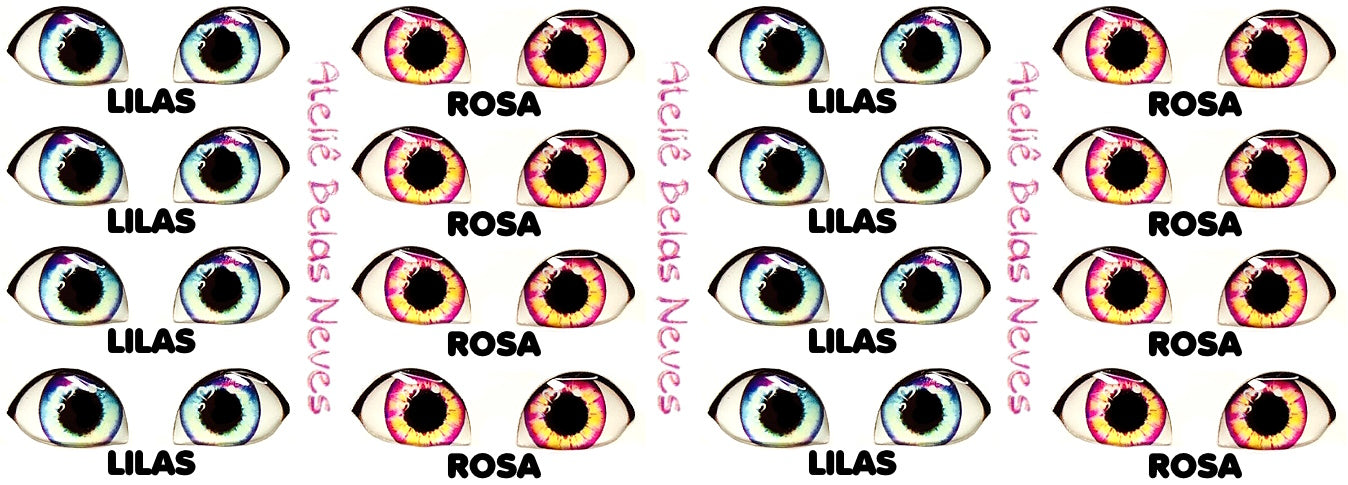 Olhos RESINADOS ABNDOLL910