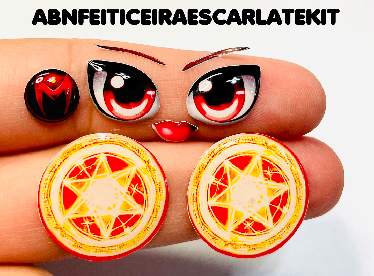 KIT RESINADOS Rostos e elementos FEITICEIRA ESCARLATE ABNFEITICEIRAESCARLATEKIT