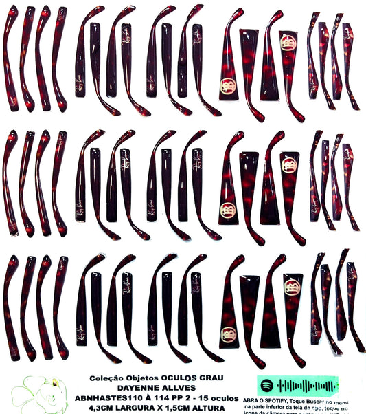 HASTES RESINADAS ABNHASTES110 A 114 PARA OCULOS ABNOCULOS110 A 114