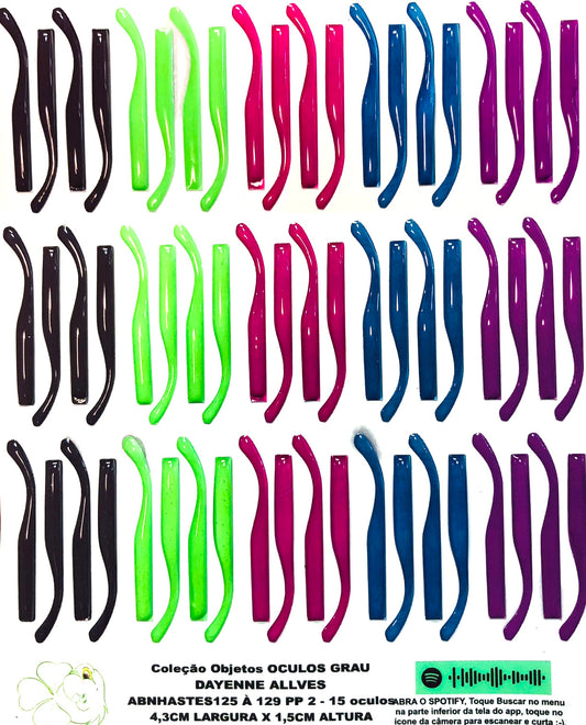 HASTES RESINADAS ABNHASTES125 A 129 PARA OCULOS ABNOCULOS125 A 129