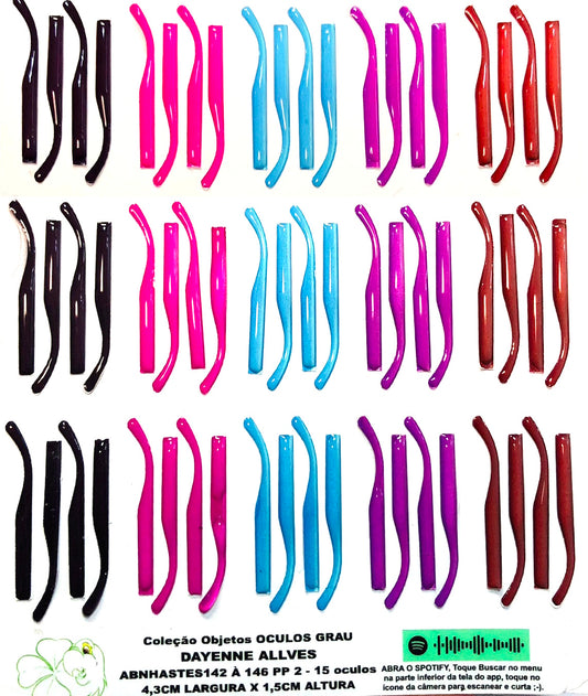 HASTES RESINADAS ABNHASTES142 A 146 PARA OCULOS ABNOCULOS142 A 146