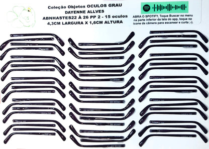 Oculos RESINADOS GRAU - ABNOCULOS22 A 26