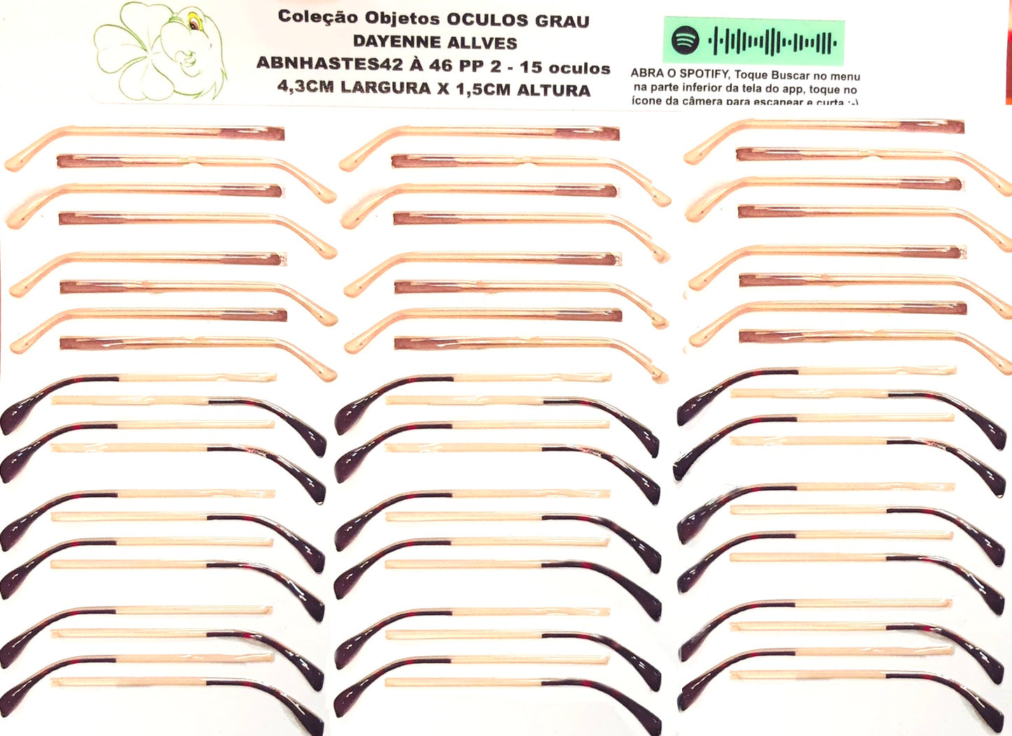 Oculos RESINADOS GRAU - ABNOCULOS42 A 46