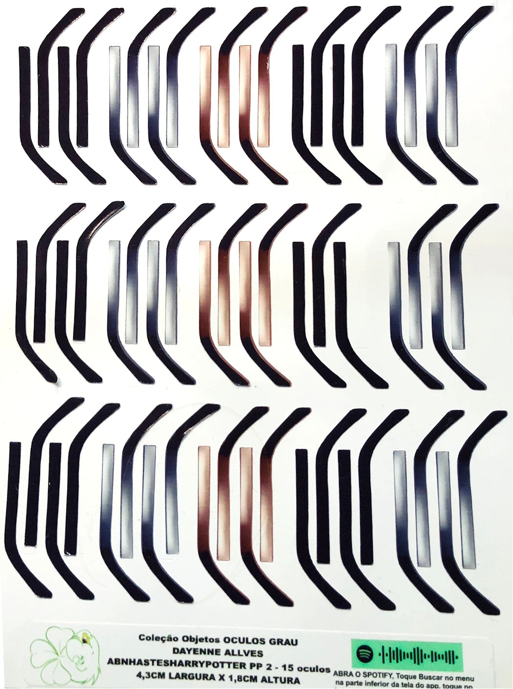 Oculos RESINADOS GRAU - ABNOCULOSHARRYPOTTER