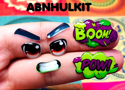 KIT RESINADOS Rostos e elementos HULK ABNHULKIT