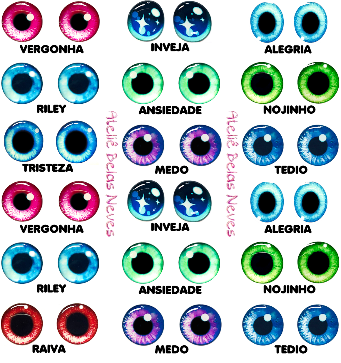 Iris RESINADAS DIVERTIDAMENTE ABNIRISDIVERTIDAMENTE