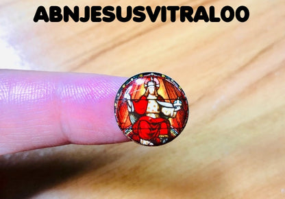 Apliques RESINADOS ABNIMAGENSVITRAIS JESUS DIVINO SAGRADA