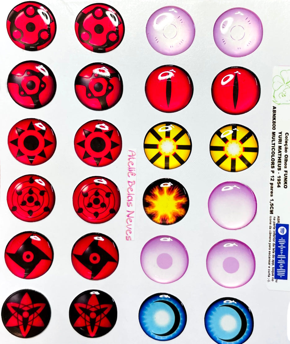 ABNK700 NARUTO Resin Eyes