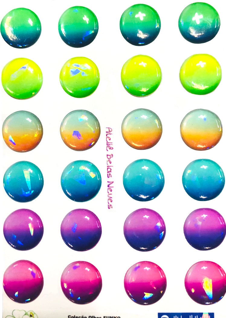 ABNK200 HOLOGRAPHIC AND GLITTER Resin Eyes