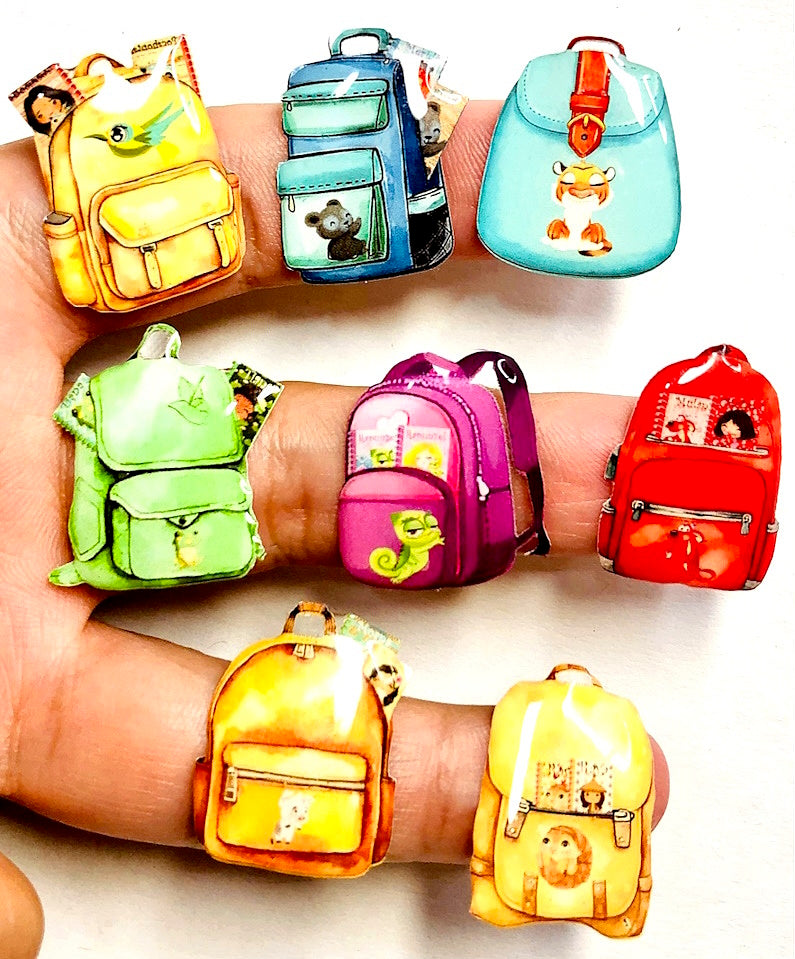 Objetos RESINADOS MOCHILAS ABNMOCHILASPRINCESAS