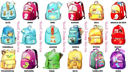 Objetos RESINADOS MOCHILAS ABNMOCHILASPRINCESAS