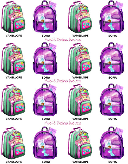 Objetos RESINADOS MOCHILAS ABNMOCHILASPRINCESAS