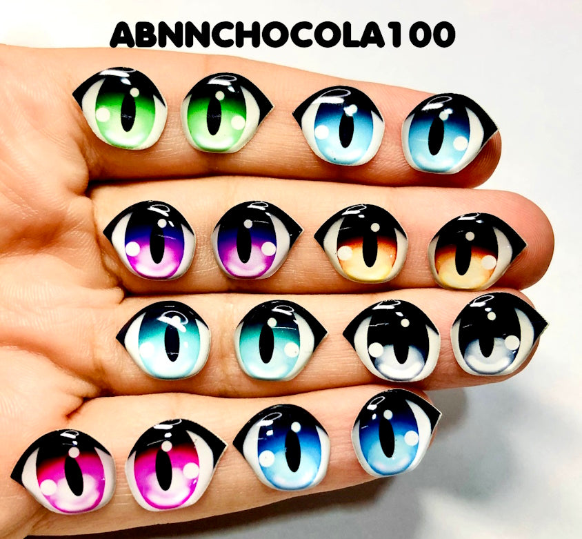 Olhos RESINADOS ABNNCHOCOLA100